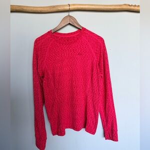 REI Women's Long Sleeve Crew - Bright Pink Heather